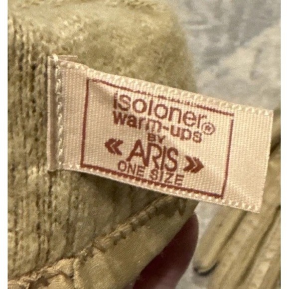 Vintage ISOTONER Warm-Ups Aris Womens GLOVES Lined One Size Fits Most Beige - Picture 4 of 4